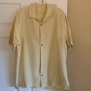 Tommy Bahama Mens Silk Jacquard Hawaiian Shirt